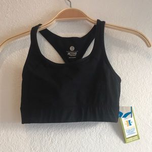 XS black compression sports bra Old Navy